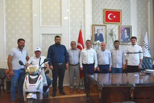 Türkoğlu Gençlerbirliğispor’dan başkan Okumuş’a ziyaret