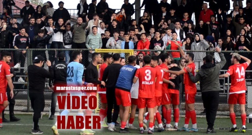 Kahramanmaraşspor galibiyeti taraftarıyla böyle kutladı