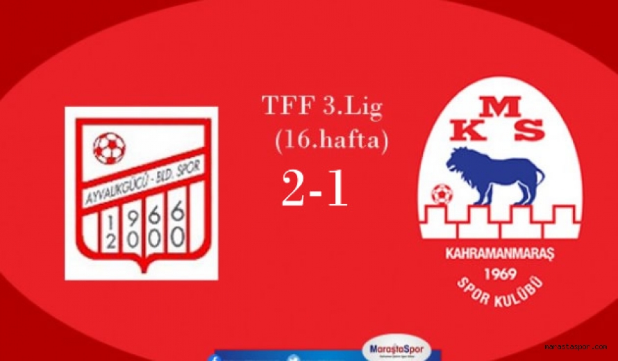 Ayvalıkgücü Belediyespor 2-1 Kahramanmaraşspor – (Özet)