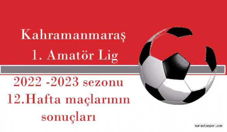 Kahramanmaraş 1. Amatör Ligde 12.Hafta maçları oynandı! İşte sonuçlar