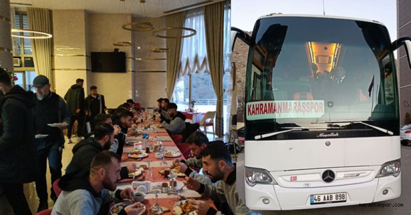 Kahramanmaraşspor, Gümüşhane’de kamp yapacağı otele yerleşti