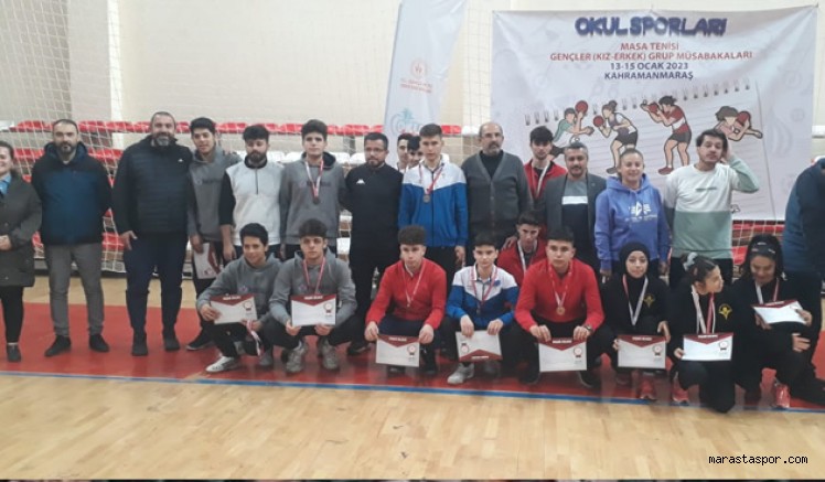 Okul Sporları Masa Tenisi Grup müsabkaları tamamlandı