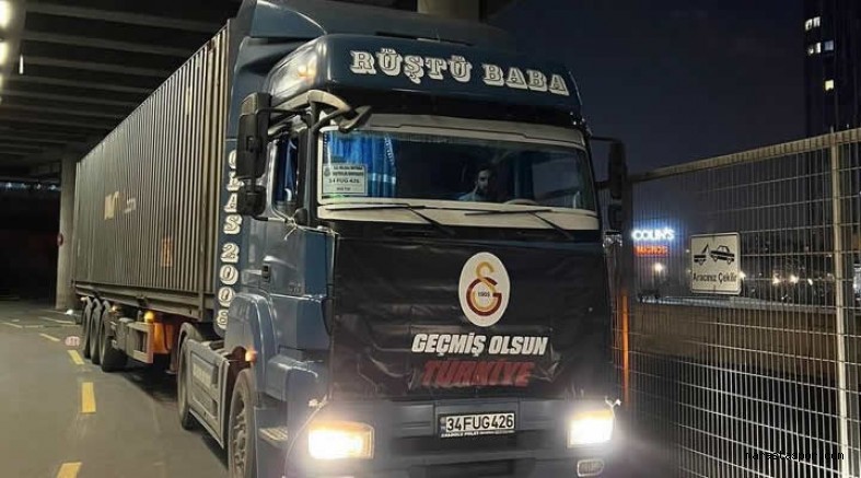 Galatasaray’ın, Bir yardım tırı daha Kahramanmaraş’a doğru yola çıktı