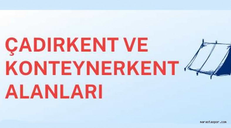 Kahramanmaraş’ta Güvenli Toplanma Alanları
