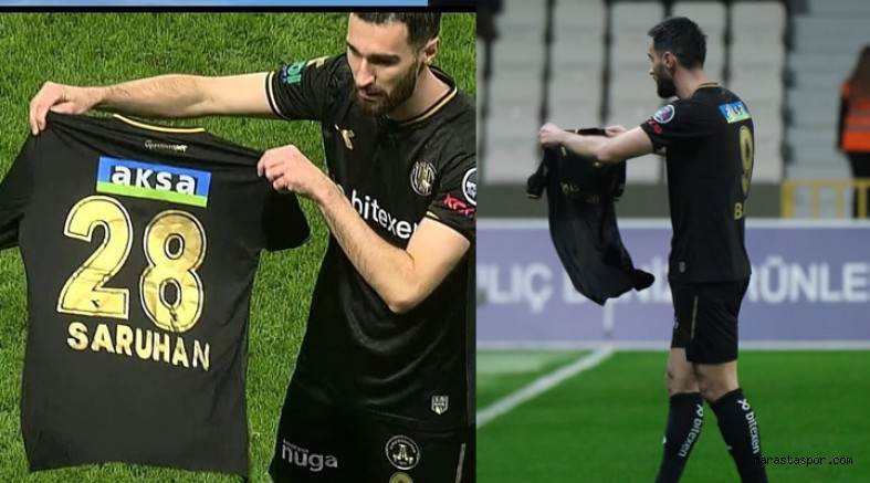 Riad Bajić, golünü Kahramanmaraş İstiklalspor oyuncu Saruhan Bolat’a armağan etti