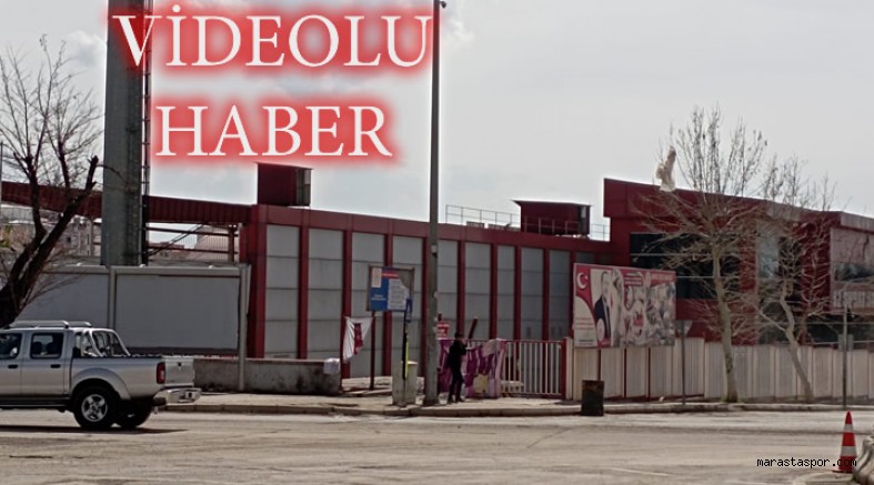 Kahramanmaraş 12 Şubat stadındaki çadırlar kaldırıldı! Ağır hasar verildi