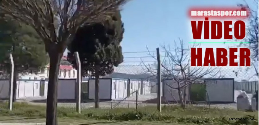 Kahramanmaraş’ta Stadyum yapılacak alana Baykar Konteyner kent kurdu