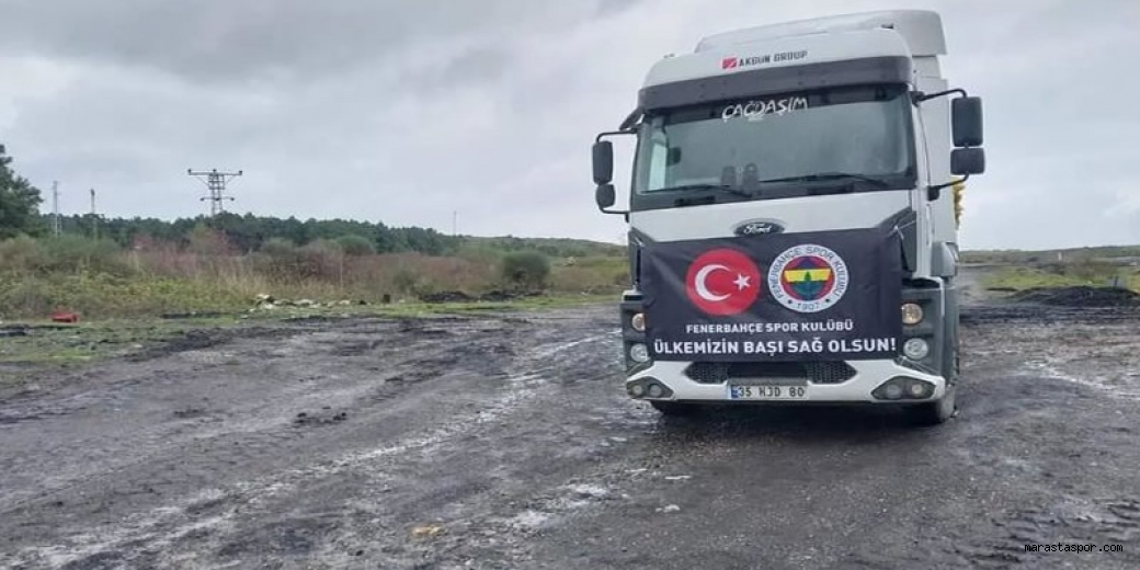 Fenerbahçe, Kömür yüklü 53. tırını Kahramanmaraş’a doğru yola çıkardı