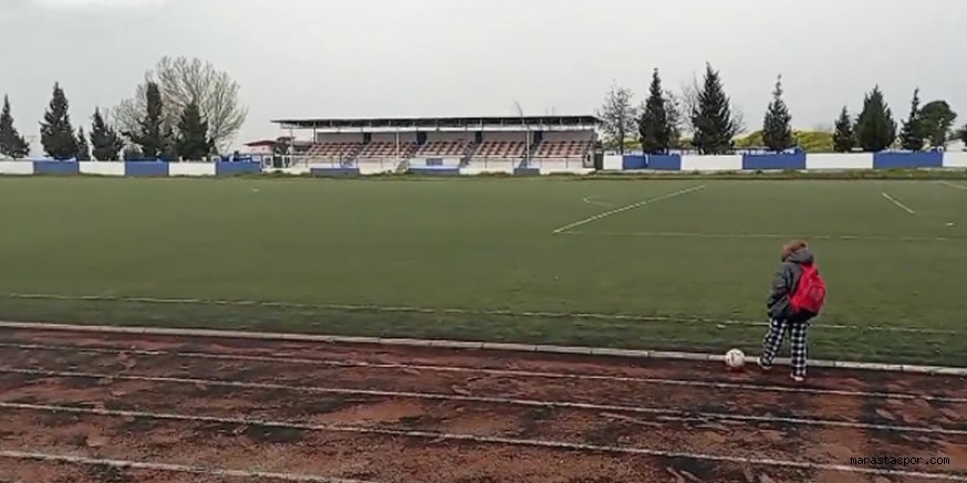 Kahramanmaraş Büyükşehir Belediyespor tesislerde çadır yok! Antrenman yapmak isteyenler için açık