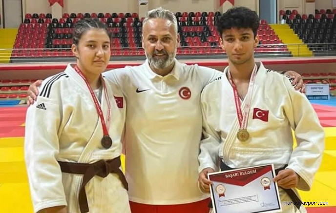 Kahramanmaraş’lı judocular, okul sporlarında derece elde etti