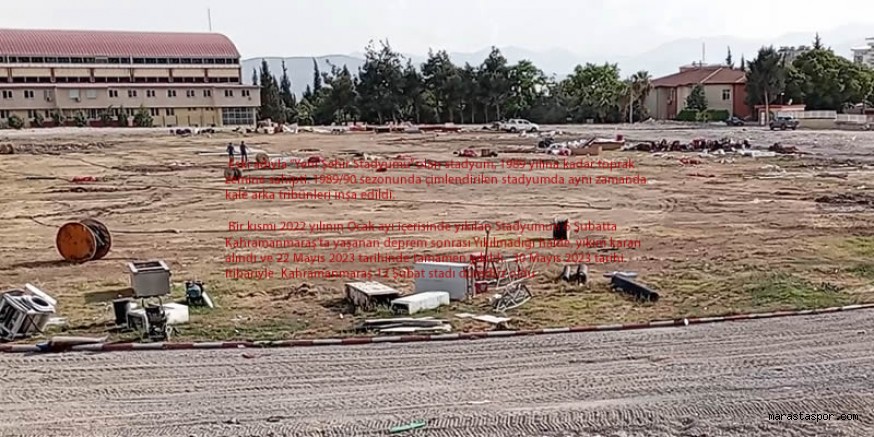 Kahramanmaraş 12 Şubat stadı dümdüz oldu