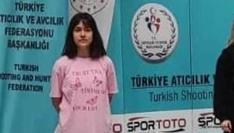 Kahramanmaraş’lı Aleyna Su ikinci oldu