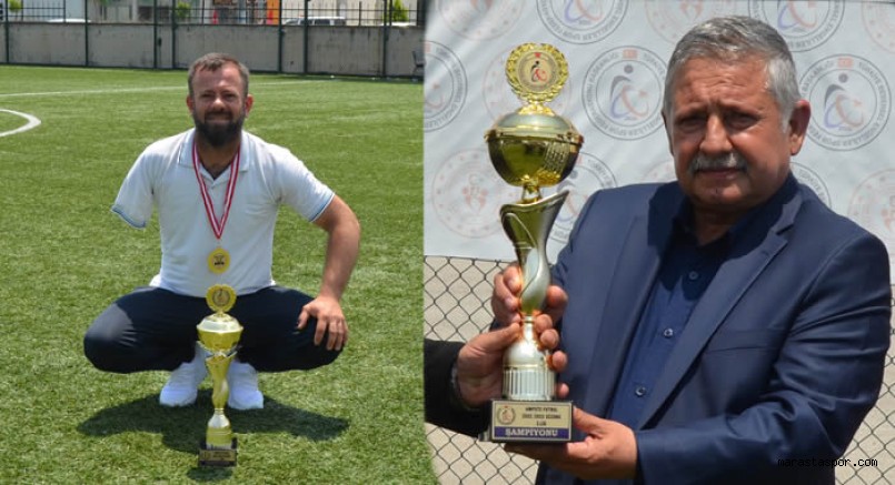 Başkan Halit Bekereci ile kaleci Yusuf Çağlarsu açıklama yaptı