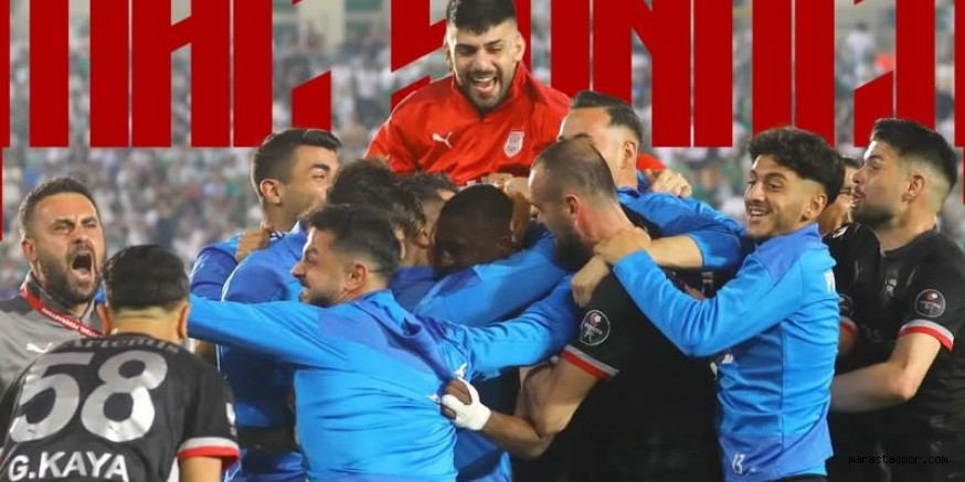 Kahramanmaraş’lı futbolcunun forma giydiği Pendikspor Süper Lig’e yükseldi