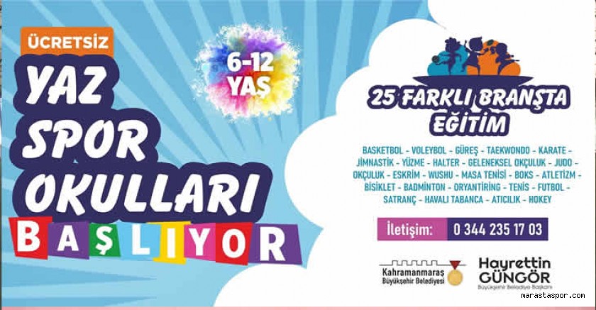 Haydi Çocuklar! Yaz Spor Okulları Sizi Bekliyor
