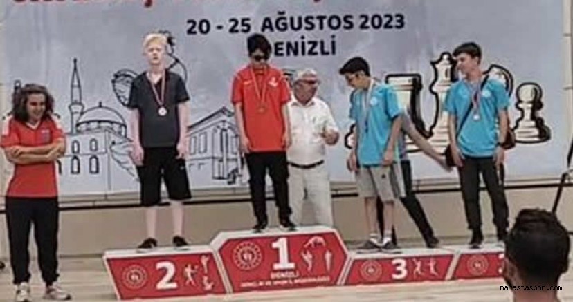 Kahramanmaraş’lı Abdullah Furkan Gül, Gümüş madalya kazanarak Türkiye ikincisi oldu