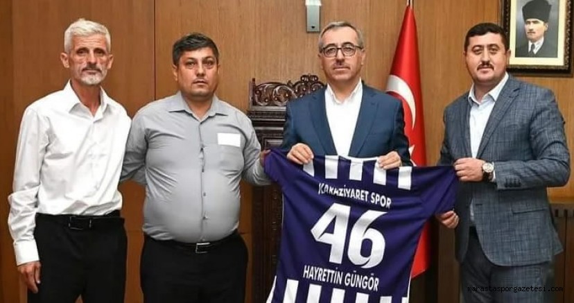 Karaziyaretspor Liderleri, Başkan Ali Sivri ve Muhtar Hacı Ahmet Sivri, Büyükşehir Belediye Başkanı Güngör’ü Ziyaret Etti!