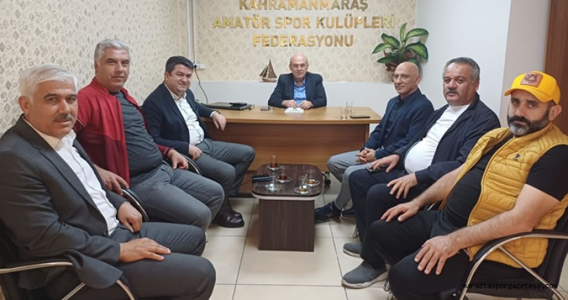 Ahmet Bülbül ve Numan Polat, Kahramanmaraş Amatör Spor Kulüpleri Federasyonu’nu Ziyaret Etti