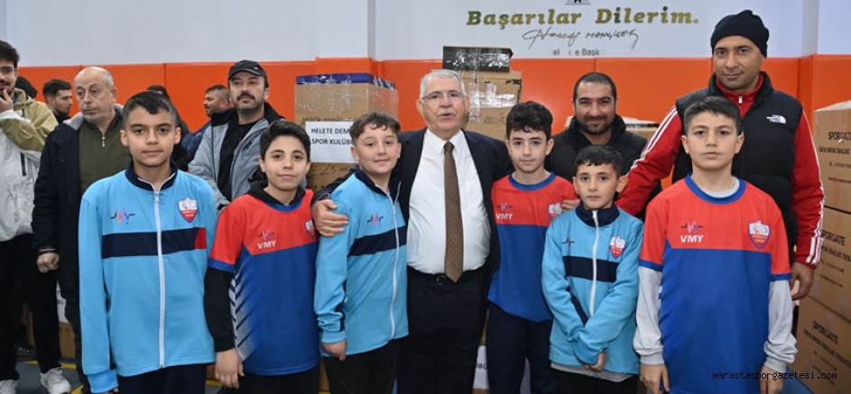 Başkan Mahçiçek’ten 50 amatör spor kulübüne 5 bin 500 adet malzeme desteği