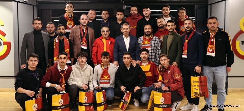 ultrAslan Kahramanmaraş üyeleri, Galatasaray Başkanı Dursun Özbek’in misafiri oldu