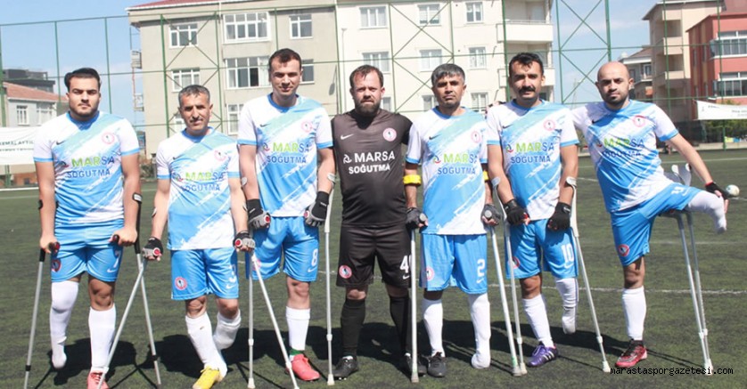 Kahramanmaraş Ampute Takımı’nın Sancaktepe Belediyespor karşısında attığı beş gol