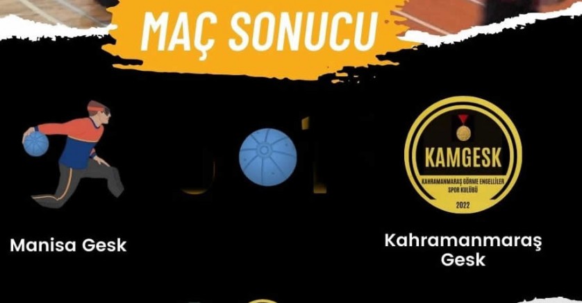 Kahramanmaraş Gesk Goalball Takımı, İlk Maçında Kazandı