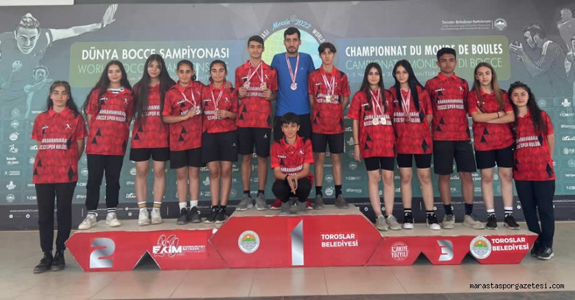 Kahramanmaraşlı sporcular Bocce’de büyük bir başarı elde etti