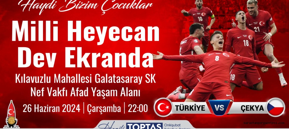 Depremzedeler, milli maç coşkusunu dev ekranda yaşayacak! Konteyner Kent’te depremzedelerin milli heyecanı