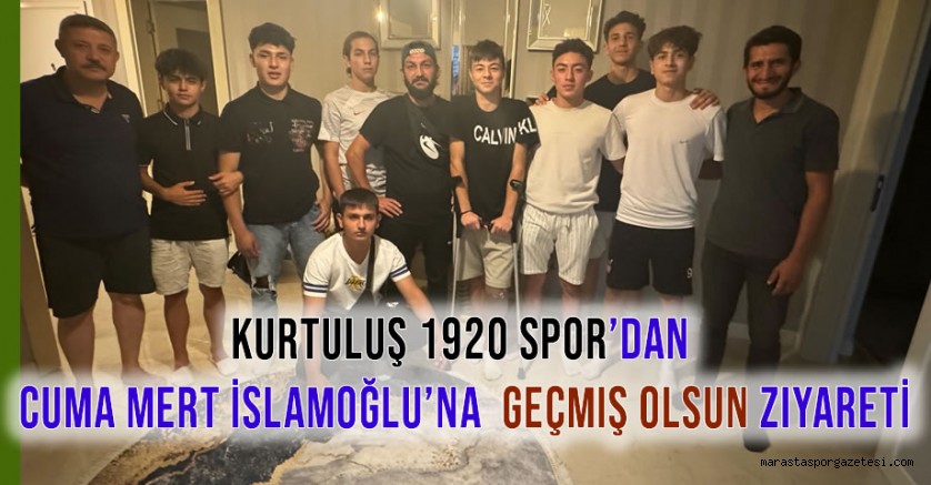 Kurtuluş 1920 Spor U-17 Oyuncusu Cuma Mert İslamoğlu’na Geçmiş Olsun Ziyareti