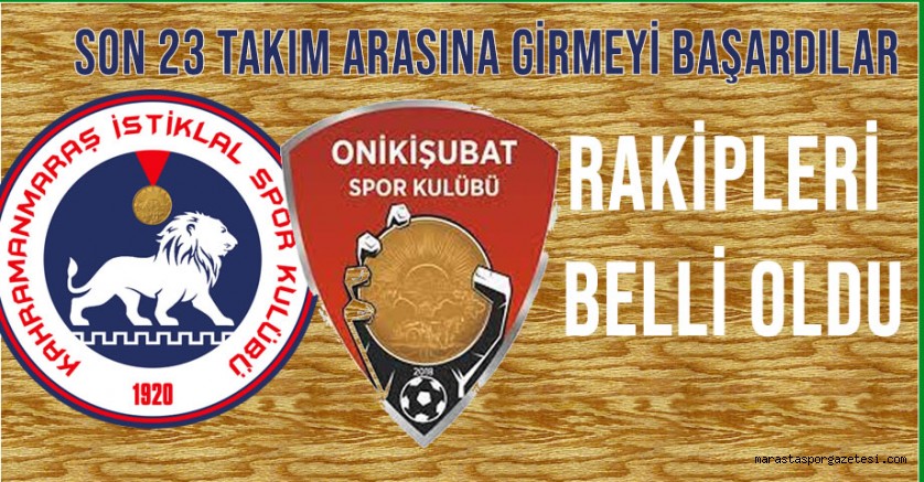 U17 Türkiye Şampiyonası’nda Onikişubatspor ve Kahramanmaraş İstiklalspor’un rakipleri ile gideceği şehir belli oldu