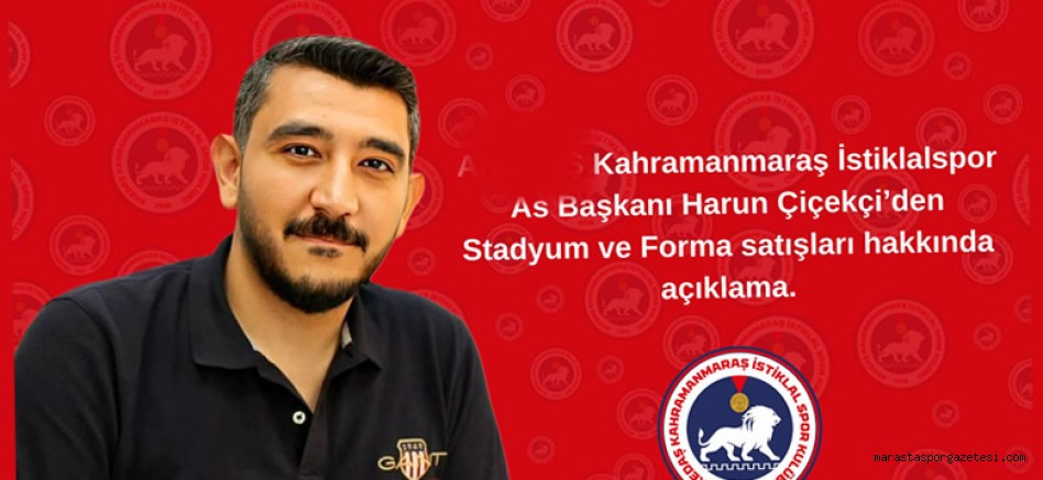 As Başkan Çiçekçi’den Stadyum ve Forma Satışı açıklaması