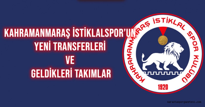 Kahramanmaraş İstiklalspor’un yeni transferleri ve geldikleri takımlar