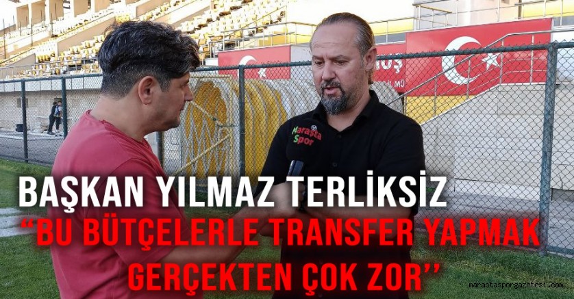 Başkan Yılmaz Terliksiz,