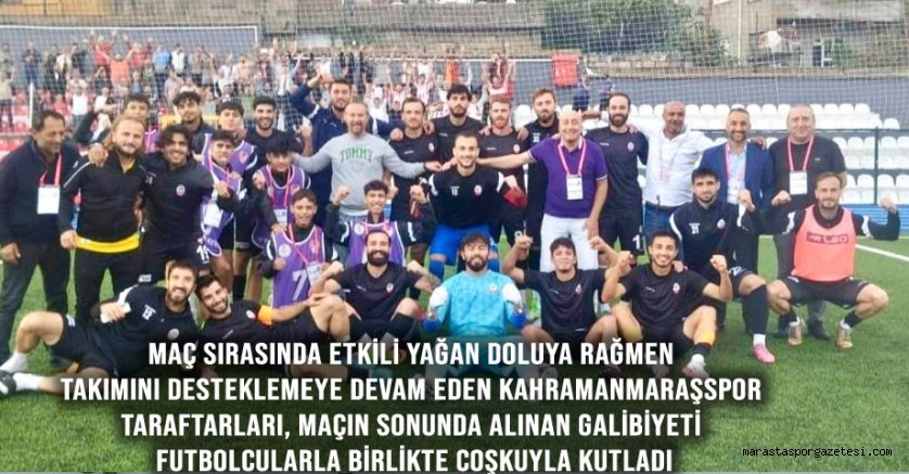 Doluyla Savaşan Taraftar, Kahramanmaraşspor’un Galibiyetini Coşkuyla Kutladı