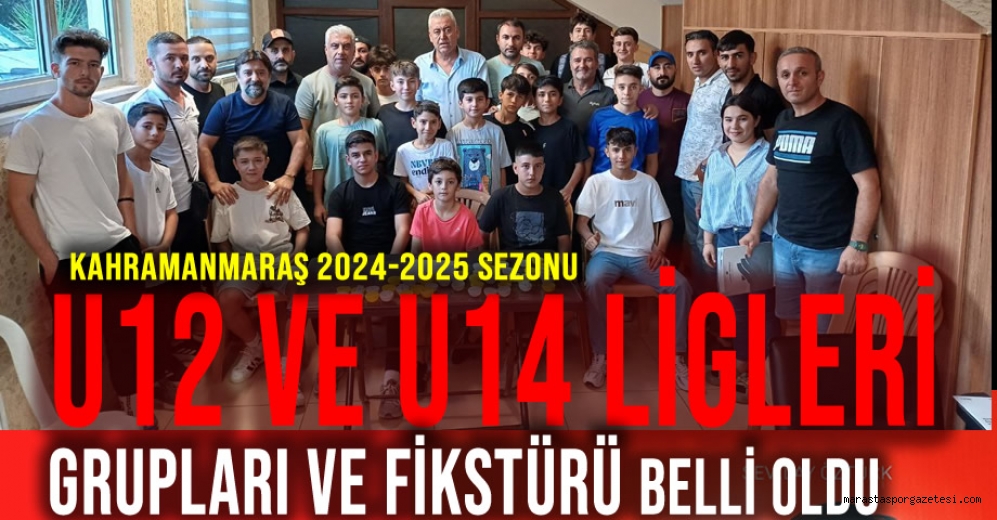 Kahramanmaraş 2024-2025 Sezonu U12 ve U14 Ligleri Grupları ve Fikstürü Belli Oldu
