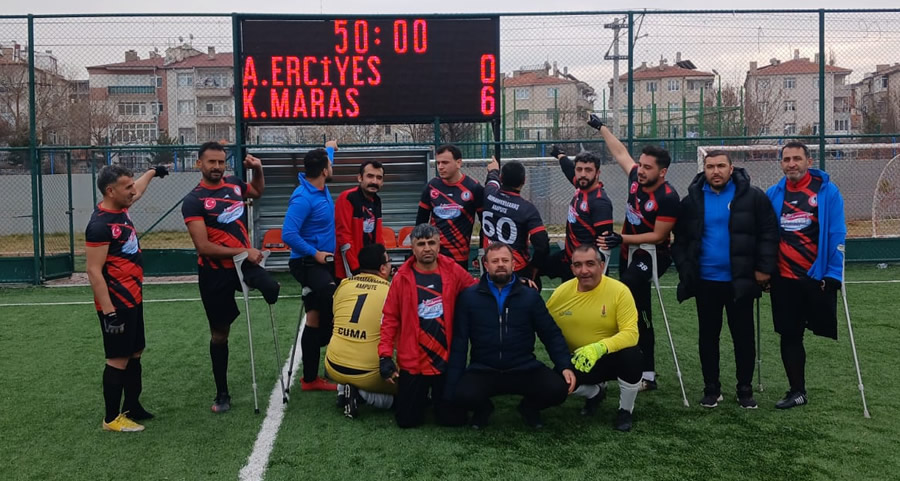 Kahramanmaraş Ampute Spor Kayseri Deplasmanından Farklı Galibiyetle Döndü