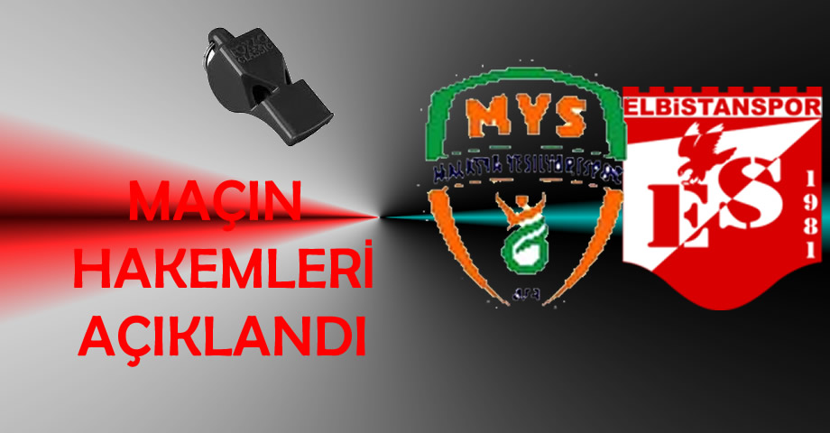 Malatya Yeşilyurtspor – Elbistanspor Maçının Hakemleri Açıklandı