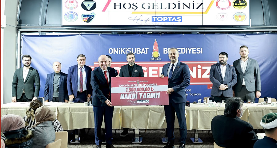 Onikişubat Belediyesi, Spor Kulüplerine 1,5 Milyon TL’lik Nakdi Destek Sağladı