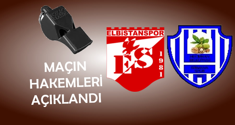 Elbistanspor – Hekimhan Belediyesi Girmana Spor Maçının Hakemleri Açıklandı