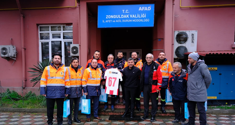 Kahramanmaraş İstiklalspor Başkanı Akarca’dan Zonguldak AFAD ve Madencilere Teşekkür Ziyareti