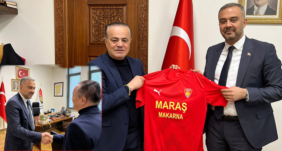 Onikişubatspor, Başkanı Harun Reşit Gümüşer’den Başkan Hanifi Toptaş’a Ziyaret