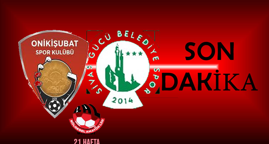 Onikişubatspor – Sivas Gücü Belediyespor Maçı Ertelendi