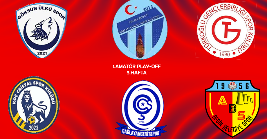 Kahramanmaraş 1. Amatör Lig Play-Off’ta 3. Hafta Oynandı! İşte Maç Sonuçları ve puan durumu