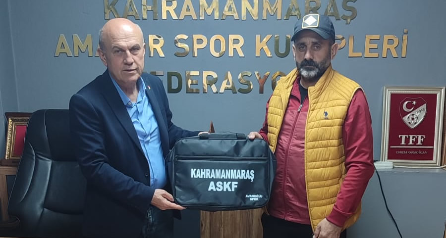 Kahramanmaraş ASKF’den Amatör Kulüplere Evrak Çantası Desteği!