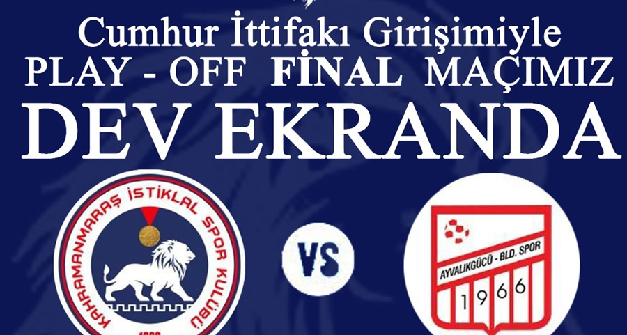 Göksun’da Play-Off Final Coşkusu Dev Ekranda Yaşanacak!