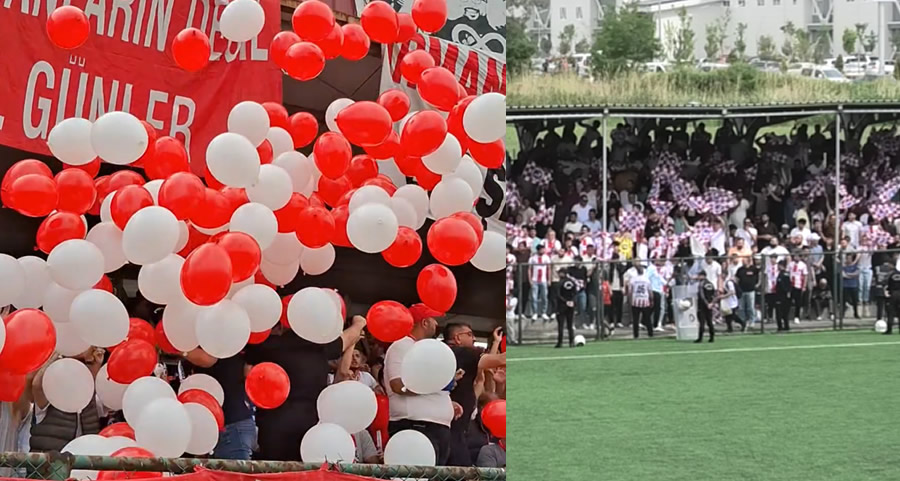 Kahramanmaraş İstiklalspor – Kırıkkale FK Maçı Öncesi Renkli Görüntüler: Bayrak ve Balon Şov Tribünleri Coşturdu
