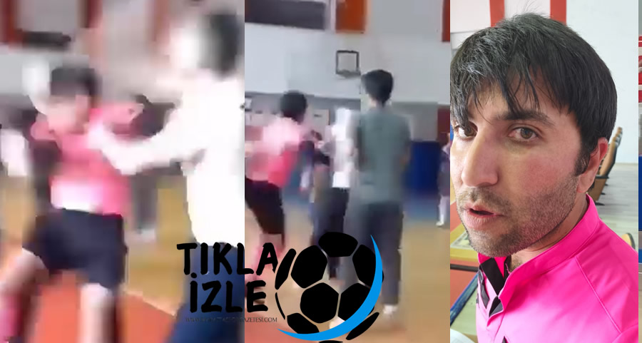 Liseler Arası Futsal Maçında Beden Eğitimi Öğretmeni Hakeme Saldırdı!