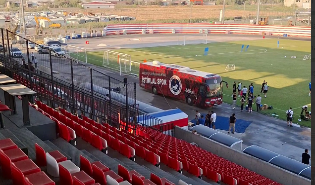Kahramanmaraş İstiklalspor’un yeni tasarımlı otobüsü, Büyükşehir Belediye Stadyumu’nda