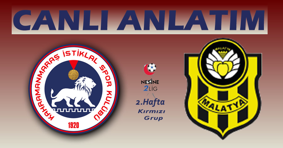 Kahramanmaraş İstiklalspor – Yeni Malatyaspor Canlı Anlatım