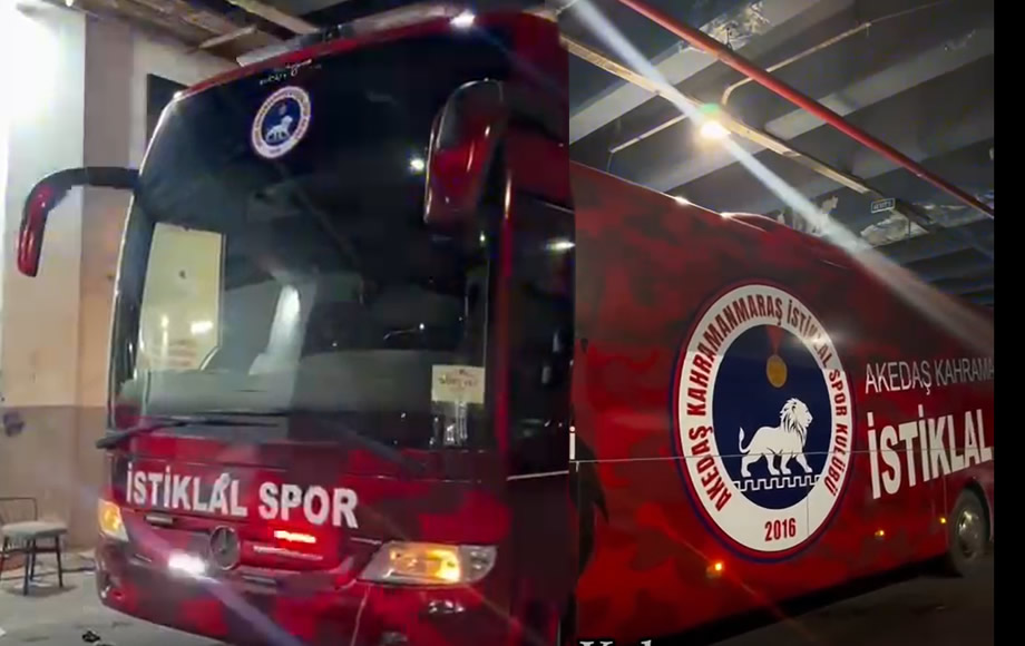 Kahramanmaraş İstiklalspor’un Takım Otobüsü Yenilendi